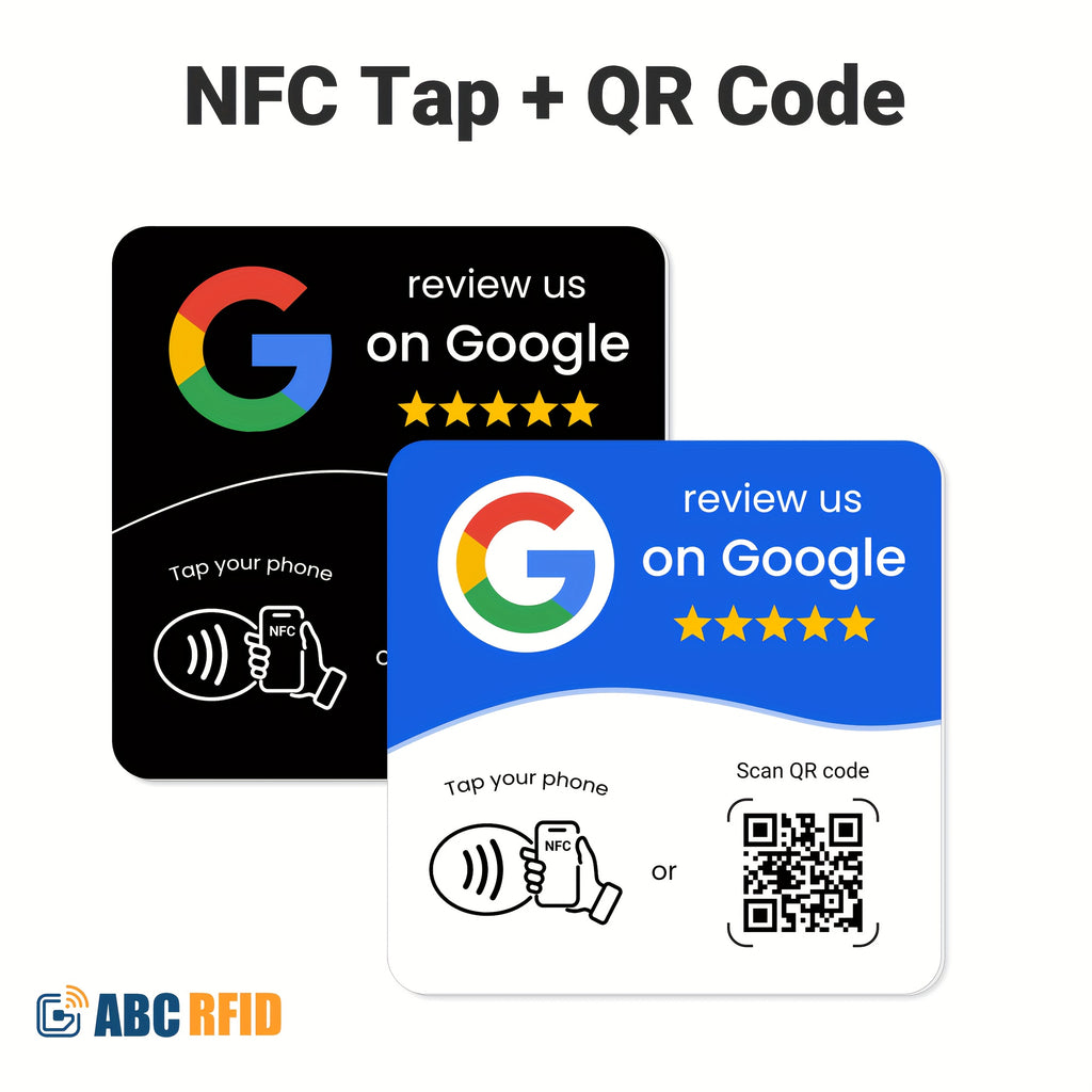 Google Review Cards; Black and White