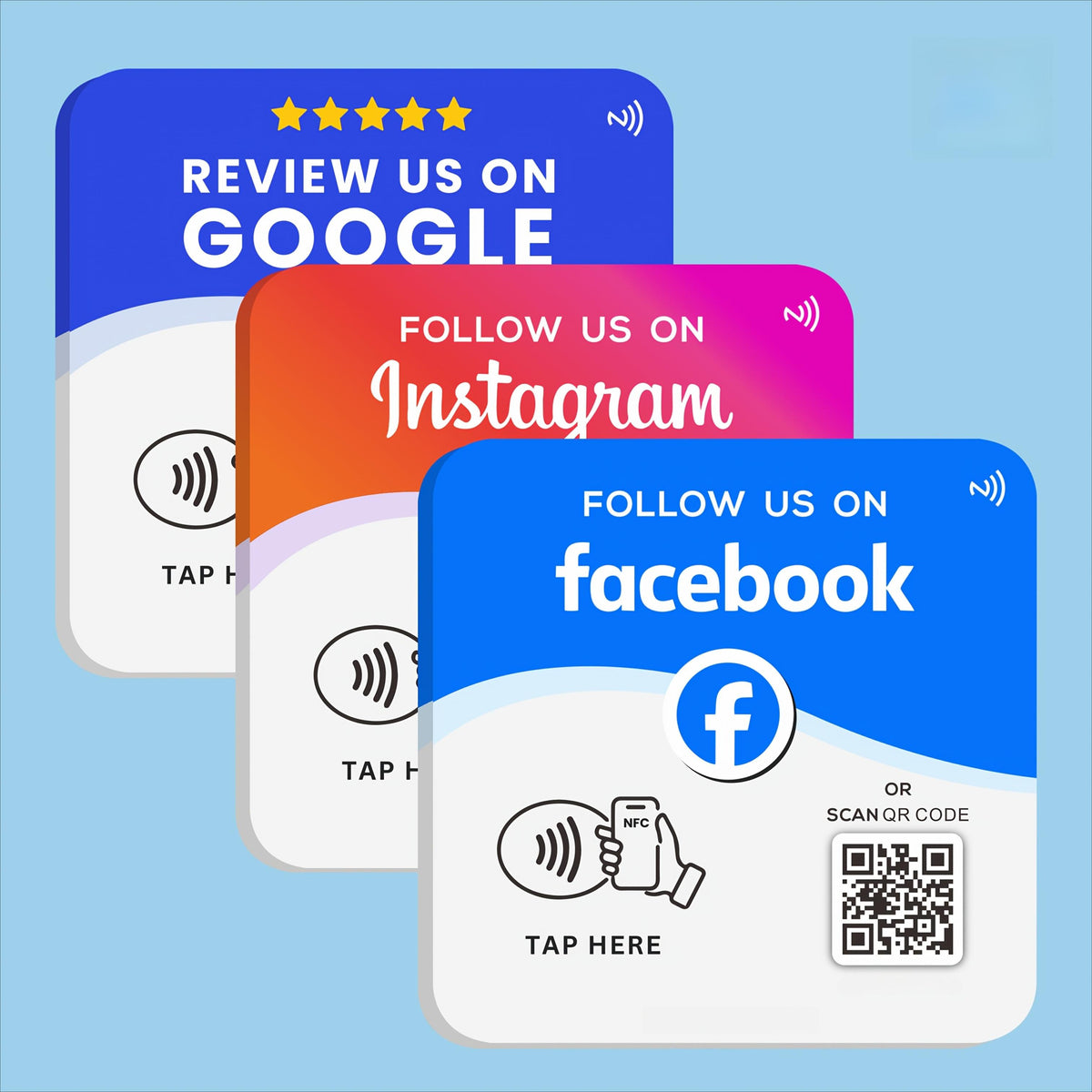 Review NFC Tags for Businesses; Facebook, Google, and Instagram